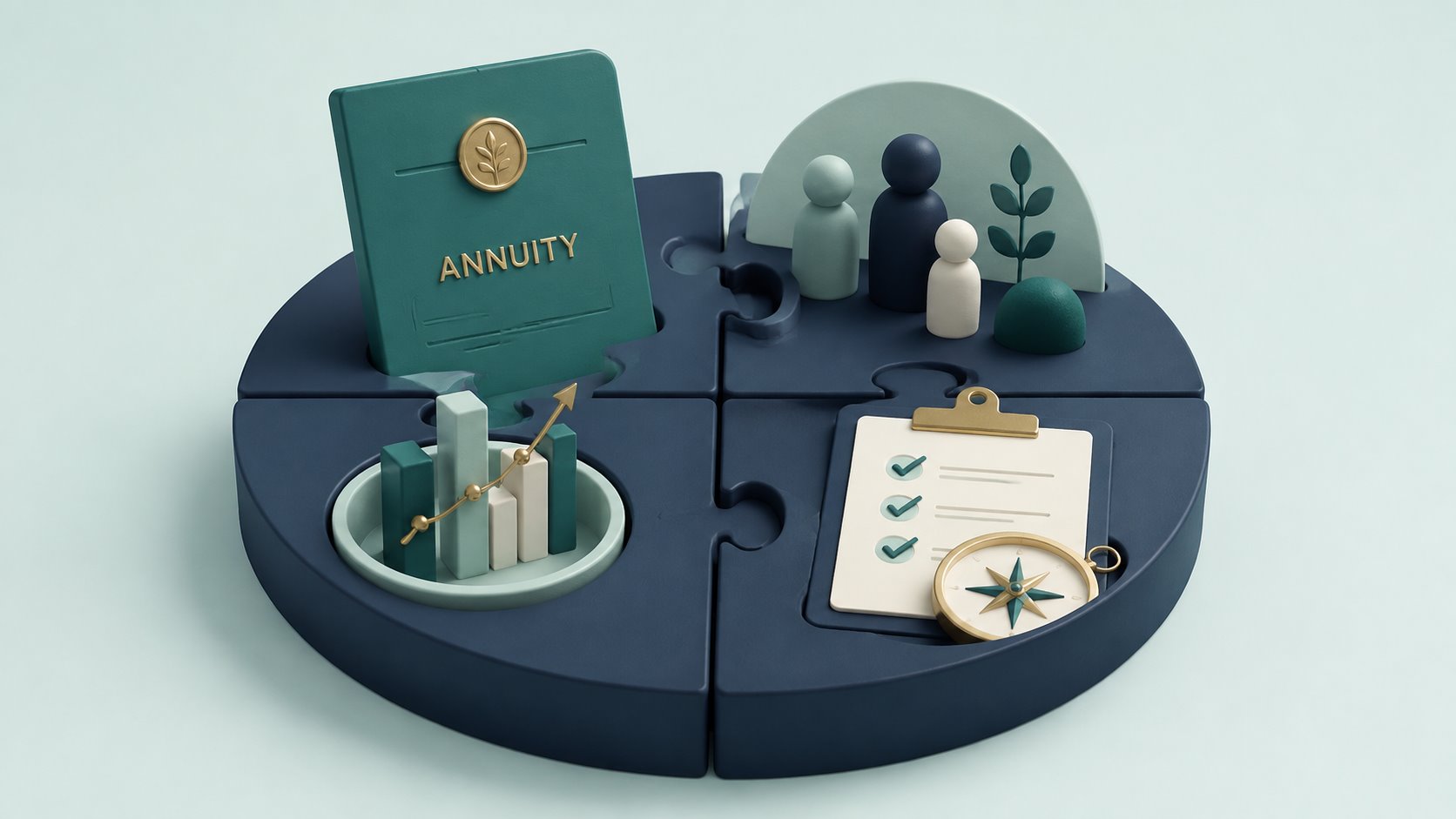 An annuity contract fitting into a broader retirement-plan puzzle.