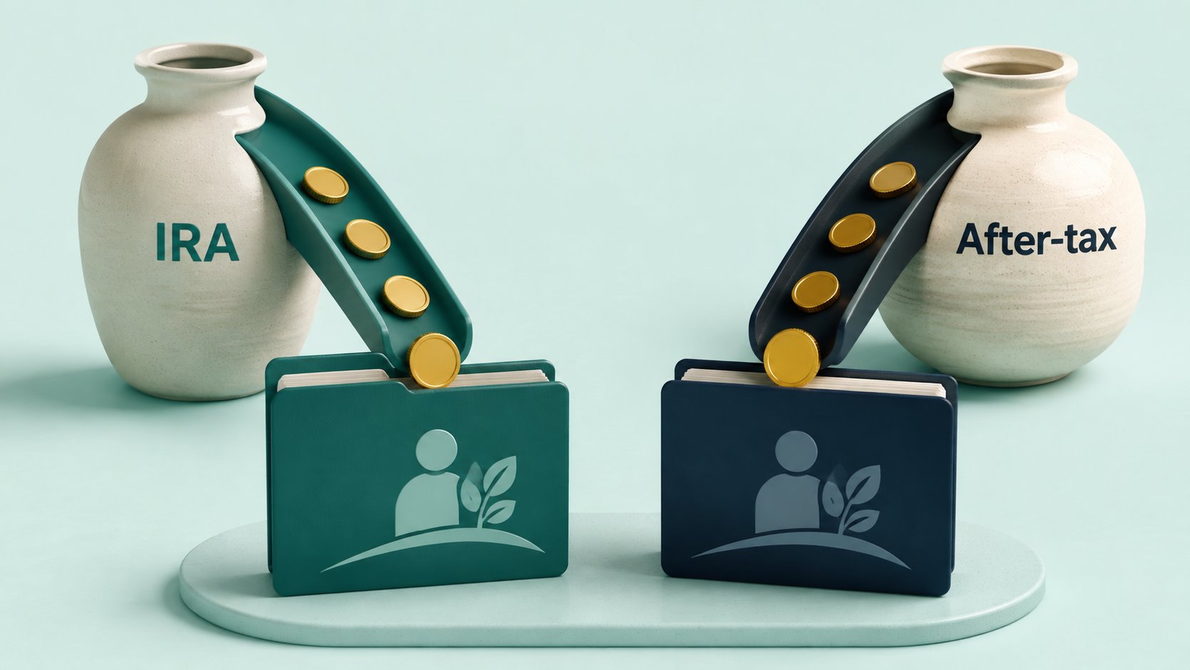 IRA and after-tax savings flowing into separate annuity contracts.
